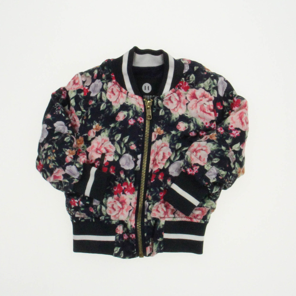 Beau Hudson Girls Navy Floral Jacket size: 6-12 Months